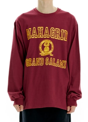 mahagrid (マハグリッド) JIMMY LS TEE [BURGUNDY]