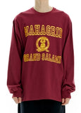 mahagrid (マハグリッド) JIMMY LS TEE [BURGUNDY]