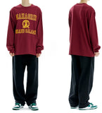 mahagrid (マハグリッド) JIMMY LS TEE [BURGUNDY]