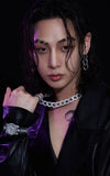 BLACKPURPLE (ブラックパープル) PONDELL CUBIC CHAIN NECKLACE