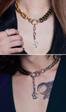 BLACKPURPLE (ブラックパープル)  VINTAGE LESS CHAIN NECKLACE