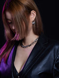 BLACKPURPLE (ブラックパープル)  FLATDI CHAIN NECKLACE