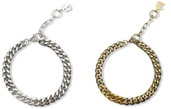 BLACKPURPLE (ブラックパープル)  B-POINT MIDDLE COLOR CHAIN NECKLACE