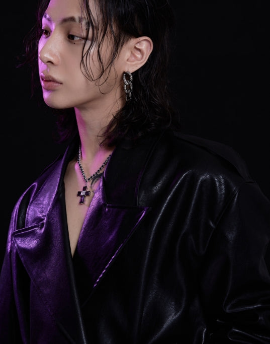 BLACKPURPLE (ブラックパープル) Grace Cross Necklace