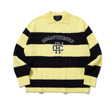 ロマンティッククラウン(ROMANTIC CROWN) RC CLUB KNIT POLO_LIGHT YELLOW