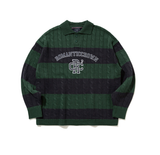 ロマンティッククラウン(ROMANTIC CROWN) RC CLUB KNIT POLO_GREEN