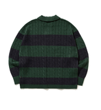 ロマンティッククラウン(ROMANTIC CROWN) RC CLUB KNIT POLO_GREEN