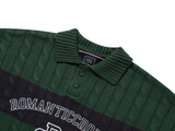 ロマンティッククラウン(ROMANTIC CROWN) RC CLUB KNIT POLO_GREEN