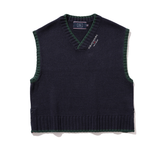 ロマンティッククラウン(ROMANTIC CROWN) SIDE BUTTON VEST_NAVY