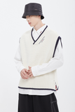 ロマンティッククラウン(ROMANTIC CROWN) SIDE BUTTON VEST_OATMEAL