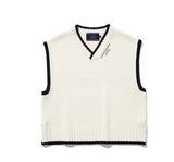 ロマンティッククラウン(ROMANTIC CROWN) SIDE BUTTON VEST_OATMEAL