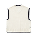 ロマンティッククラウン(ROMANTIC CROWN) SIDE BUTTON VEST_OATMEAL