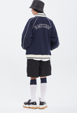 ロマンティッククラウン(ROMANTIC CROWN) BASEBALL COTTON JACKET_NAVY