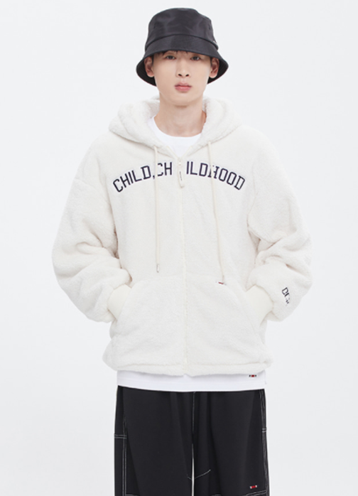 ロマンティッククラウン(ROMANTIC CROWN) CHILDHOOD FLEECE JACKET_OATMEAL