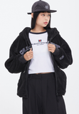 ロマンティッククラウン(ROMANTIC CROWN)  CHILDHOOD FLEECE JACKET_BLACK