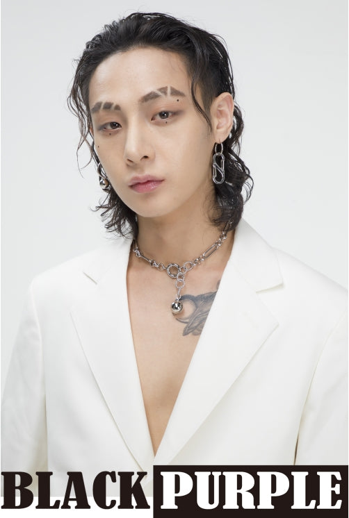 BLACKPURPLE (ブラックパープル) Square chain necklace