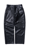 NOMANUAL(ノーマニュアル)   LEATHER PANTS - BLACK