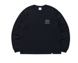 NOMANUAL(ノーマニュアル) SLOGAN LONG SLEEVE TEE - BLACK