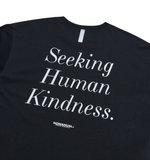 NOMANUAL(ノーマニュアル) SLOGAN LONG SLEEVE TEE - BLACK