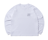NOMANUAL(ノーマニュアル)  SLOGAN LONG SLEEVE TEE - WHITE