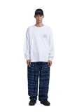 NOMANUAL(ノーマニュアル)  SLOGAN LONG SLEEVE TEE - WHITE