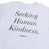 NOMANUAL(ノーマニュアル)  SLOGAN LONG SLEEVE TEE - WHITE