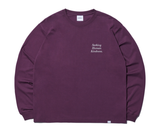 NOMANUAL(ノーマニュアル)  SLOGAN LONG SLEEVE TEE - WINE
