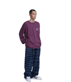 NOMANUAL(ノーマニュアル)  SLOGAN LONG SLEEVE TEE - WINE