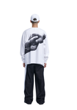 NOMANUAL(ノーマニュアル)  HUMAN KINDNESS LONG SLEEVE TEE - WHITE