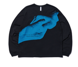 NOMANUAL(ノーマニュアル)  HUMAN KINDNESS LONG SLEEVE TEE - BLACK