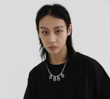 BLACKPURPLE (ブラックパープル) 4B ball-chain necklace