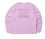 NOMANUAL(ノーマニュアル)   SD LONG SLEEVE TEE - PINK