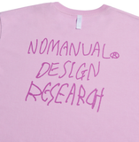 NOMANUAL(ノーマニュアル)   SD LONG SLEEVE TEE - PINK
