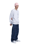 NOMANUAL(ノーマニュアル) SLOGAN SWEATSHIRT - WHITE MELANGE