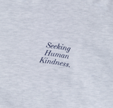 NOMANUAL(ノーマニュアル) SLOGAN SWEATSHIRT - WHITE MELANGE