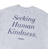 NOMANUAL(ノーマニュアル) SLOGAN SWEATSHIRT - WHITE MELANGE