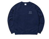 NOMANUAL(ノーマニュアル)  SLOGAN SWEATSHIRT - NAVY