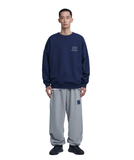 NOMANUAL(ノーマニュアル)  SLOGAN SWEATSHIRT - NAVY