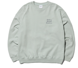 NOMANUAL(ノーマニュアル)  SLOGAN SWEATSHIRT - LIGHT KHAKI