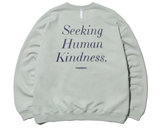 NOMANUAL(ノーマニュアル)  SLOGAN SWEATSHIRT - LIGHT KHAKI