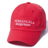 NOMANUAL(ノーマニュアル)  DT BALL CAP - RED