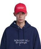 NOMANUAL(ノーマニュアル)  DT BALL CAP - RED