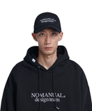 NOMANUAL(ノーマニュアル)  DT BALL CAP - BLACK