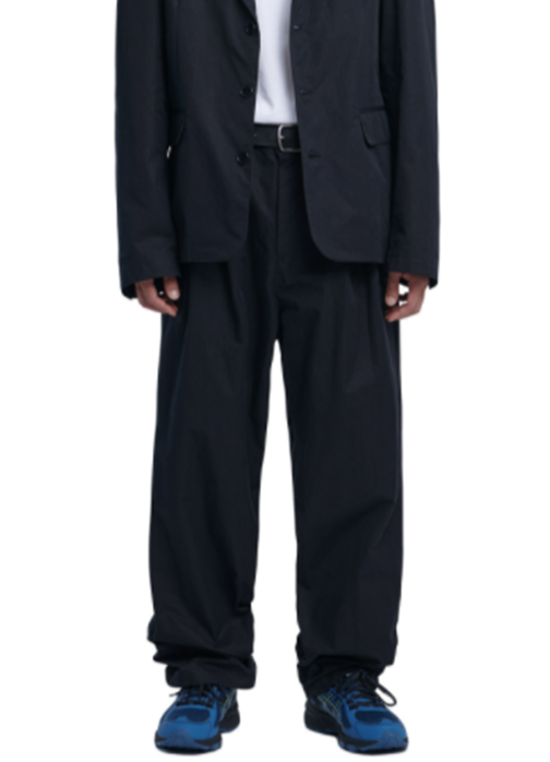 NOMANUAL(ノーマニュアル)  P.S TWO-TUCK PANTS - BLACK