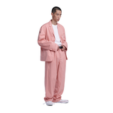 NOMANUAL(ノーマニュアル)  P.S TWO-TUCK PANTS - PINK