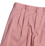 NOMANUAL(ノーマニュアル)  P.S TWO-TUCK PANTS - PINK