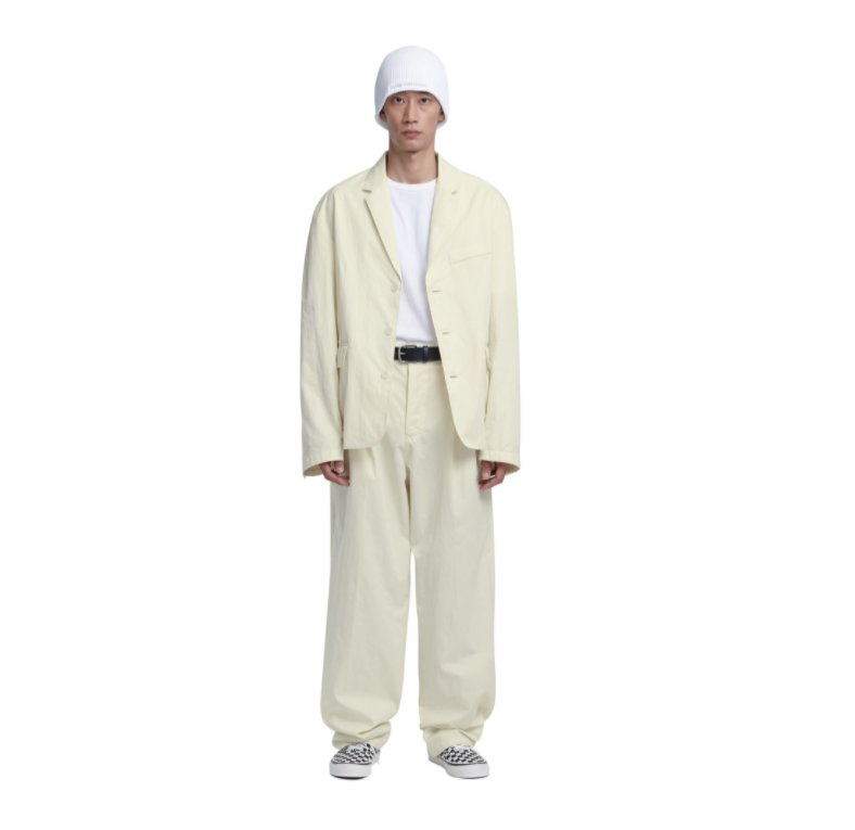 NOMANUAL(ノーマニュアル)  P.S TWO-TUCK PANTS - IVORY