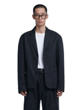 NOMANUAL(ノーマニュアル)  P.S THREE BUTTON JACKET - BLACK
