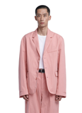 NOMANUAL(ノーマニュアル)  P.S THREE BUTTON JACKET - PINK