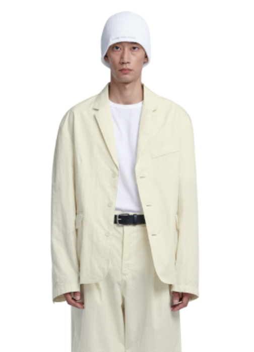 NOMANUAL(ノーマニュアル)   P.S THREE BUTTON JACKET - IVORY